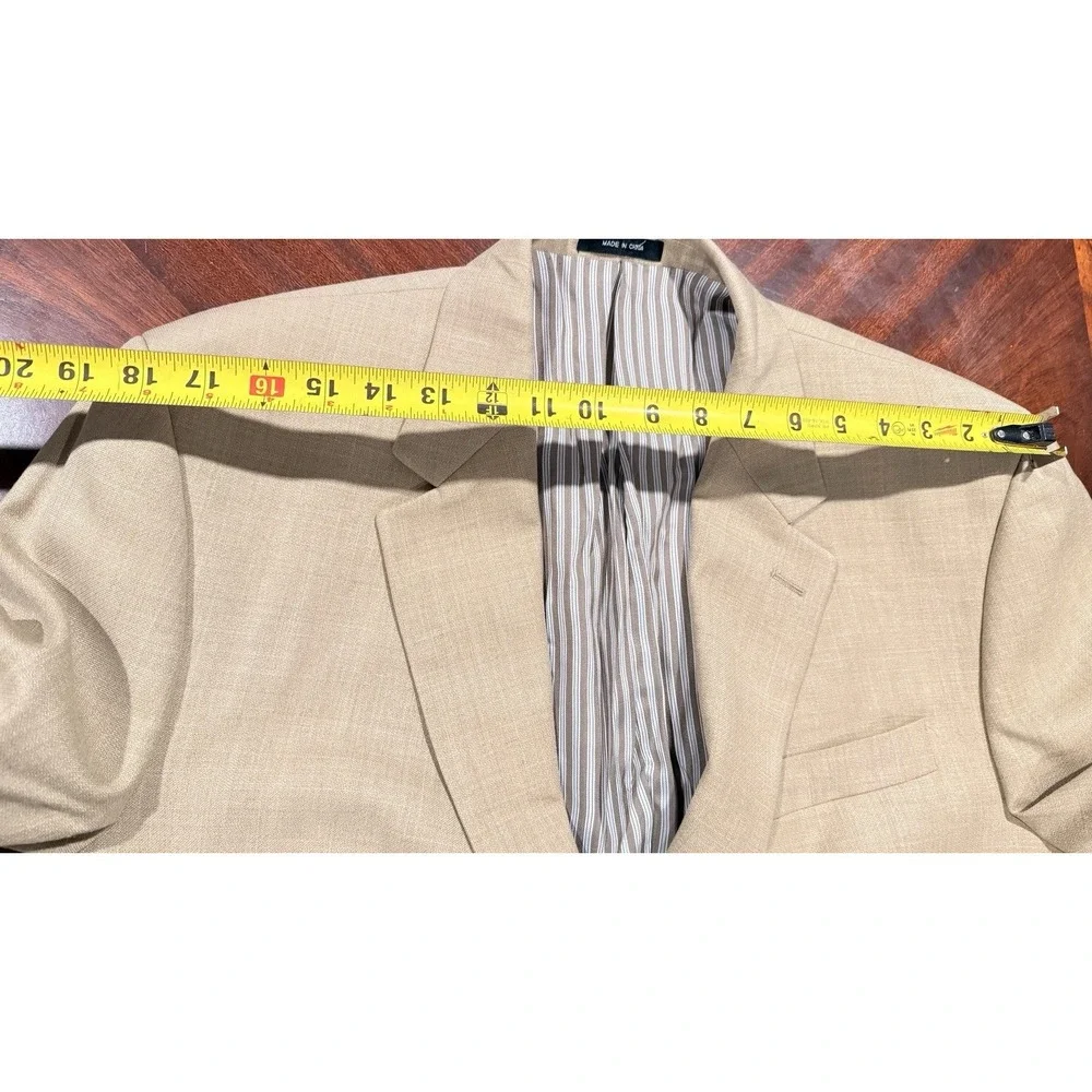 Lauren Ralph Lauren Mens Blazer 43R Tan Sport‎ Coat Two Button Macy's Jacket
